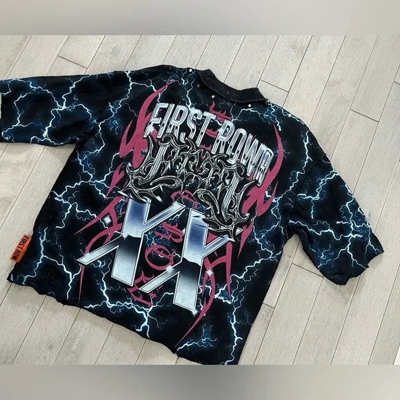 First Row Rhinestone Tee - Picture 2 of 7